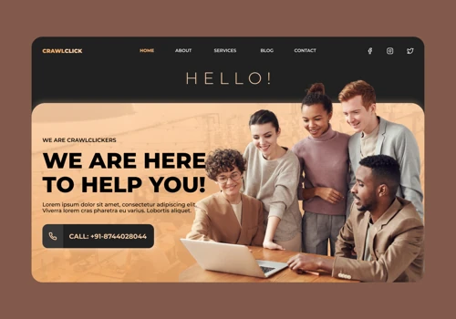 Website design for the digital agency