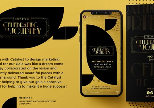 Dress for Success IMPACT 20th Anniversary Brand Identity