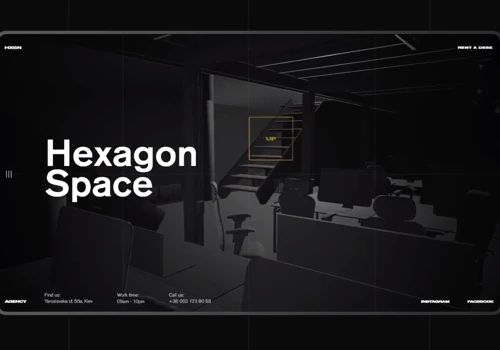 Hexagon coworking space