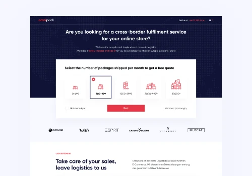 Custom-built landing page management system