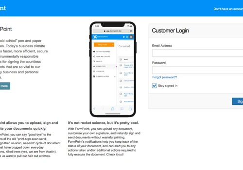 FormPoint Digital Signatures
