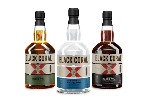 Black Coral Rum Label | Branding Design