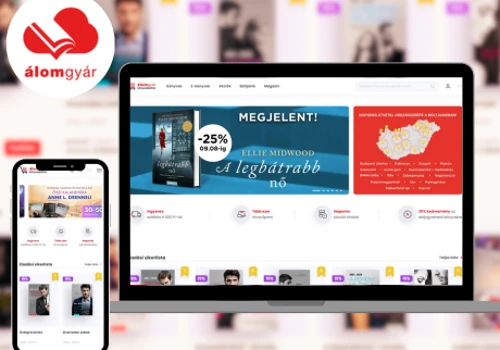 Álomgyár online bookstore development