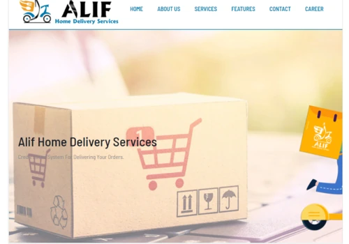 Web Development for Alif Home Delivery Services