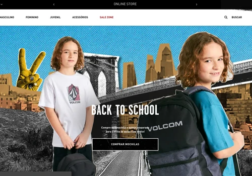 Loja online da Volcom Brasil