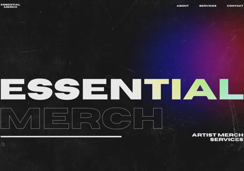 Essential Merch Website