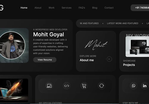 Mohit Goyal's Personal Portfolio