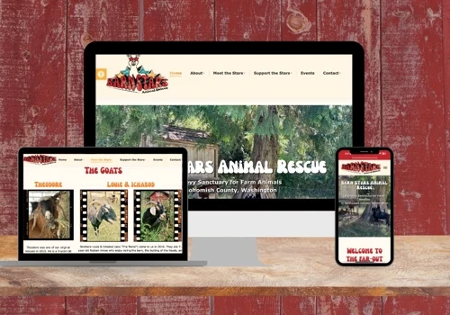 Barn Stars Animal Rescue - New Website
