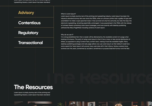 UI/UX of Law Firm's Website