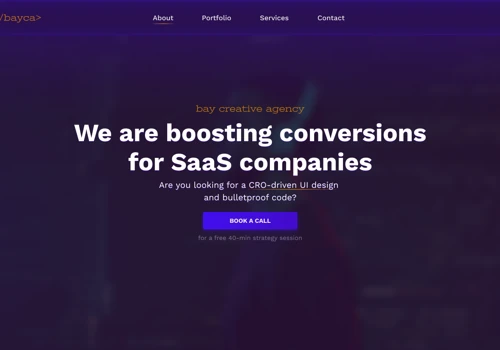 Creative Agency Homepage Design