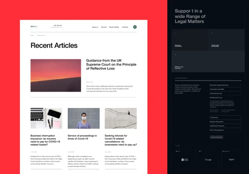 Corporate Website for Barnes Law