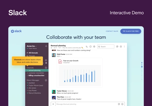 Slack Interactive Demo