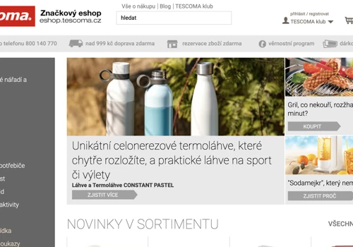 How we redesigned the Tescoma e-shop