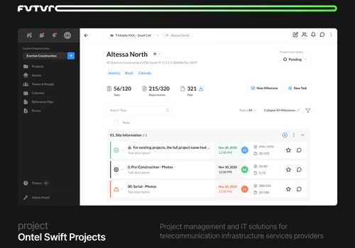 Project & Asset Management Platform