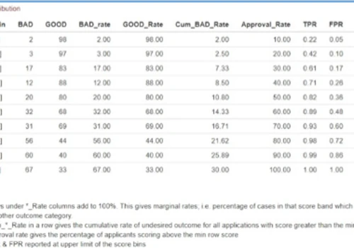 Credit Scoring for Micro Finance Provider