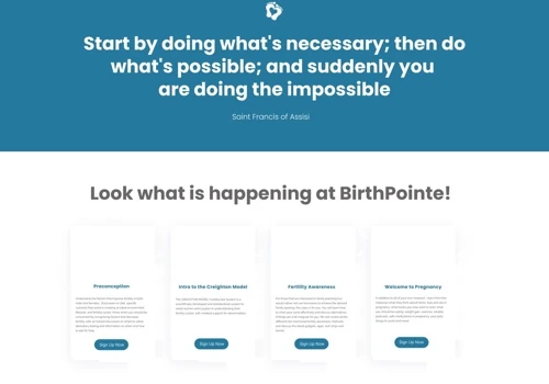 BirthPointe Website Design