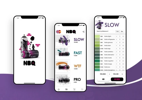 NBQ App - A Spray Paint Company