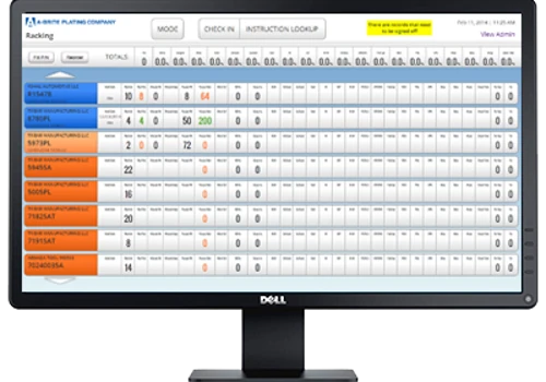 Manufacturing Custom Material Tracking Application