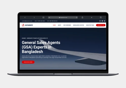 Web Design for Aviance
