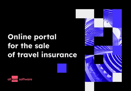 Online portal for the sale of travel insurance