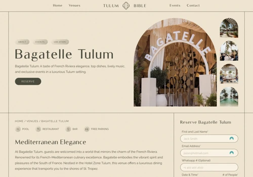 Tulum Bible - Design and Development