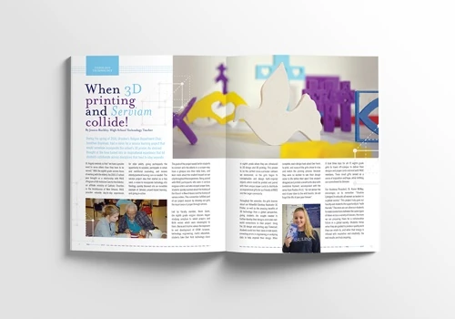 Magazine Design for Ursuline Academy