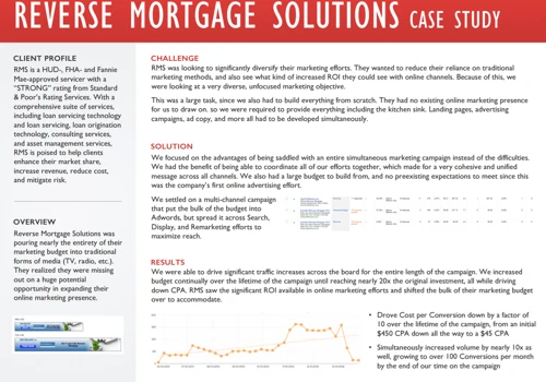 Reverse Mortgage Solutions Case Study