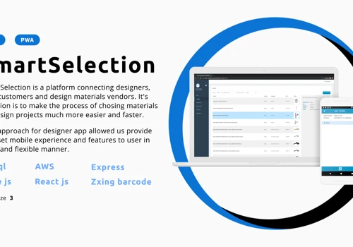 SmartSelection dashboard app, SmartSelection PWA