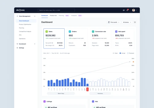 UI/UX Design Services for Managing Online Stores