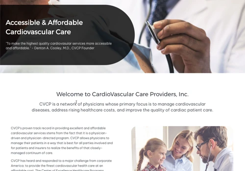 CardioVascular Care Providers Website