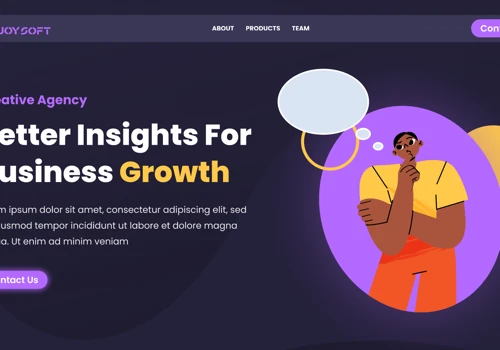 Langing page desing and development