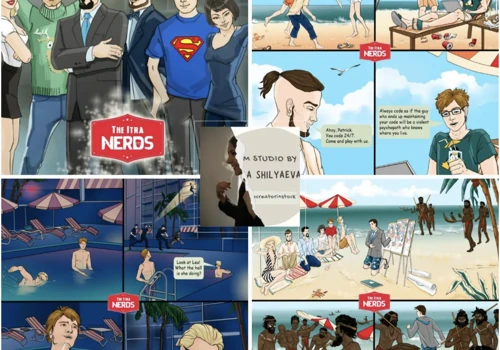 Comics "The Itra Nerds" for PR initiatives