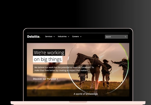 Interactive Landing Pages for Deloitte’s