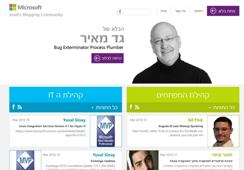 Microsoft Israel Blogs Migration