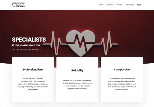 Nursing Agency Web Design and Marketing