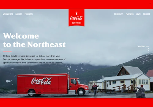 Coke Northeast Website Redesign