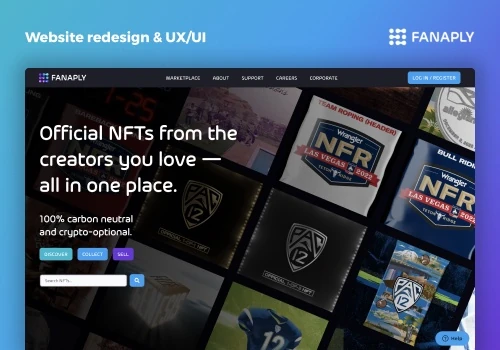 Research-driven NFT website redesign