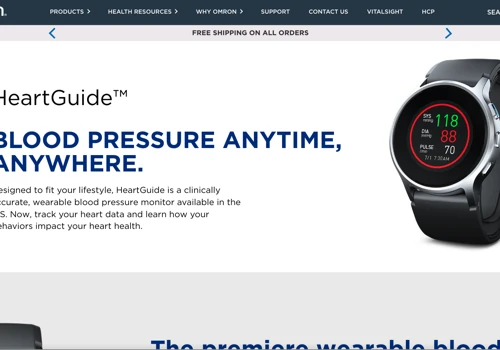 1st smartwatch blood pressure monitoring