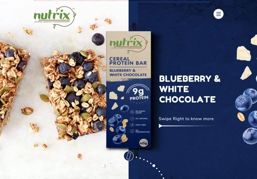 protein bar UI UX Design