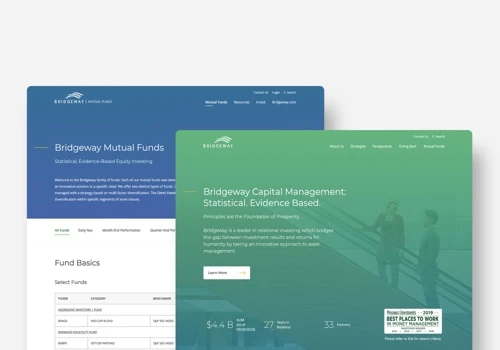 Bridgeway Capital Management - New Websites