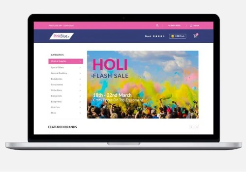 A B2B E-commerce platform for dental  products
