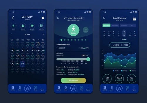 Mobile app for a fitness tracker