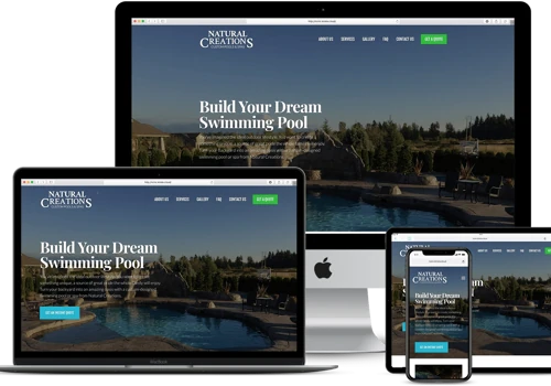 Custom Pool Builder Website