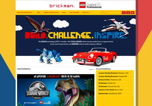 Captivating Web Design for the LEGO Brickman