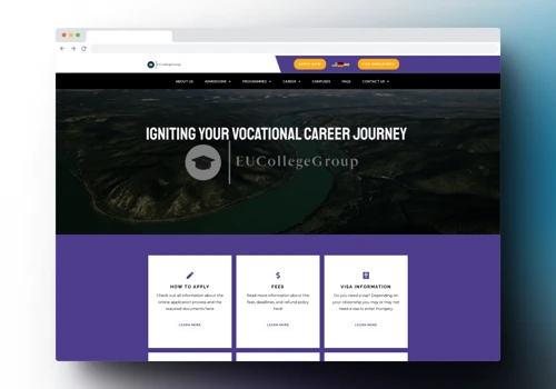 Website Development for a Vocational Institute