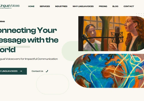 Web Design & Branding for LinguaVoices