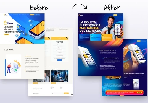Design UX/UI web page