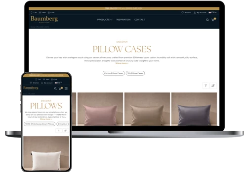 Webshop Baumberg - E-commerce project