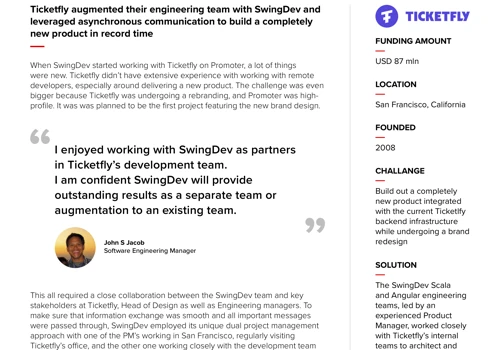 TicketFly Success Story