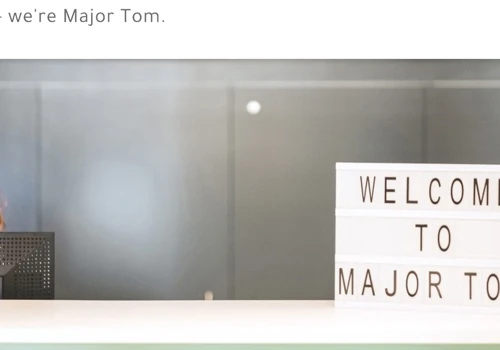 Major Tom Web Copy / Content